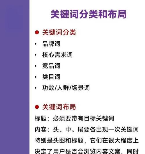 如何撰写高质量的小红书关键词？