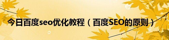 百度优化，提升网站排名的绝招（从优化到外链建设）